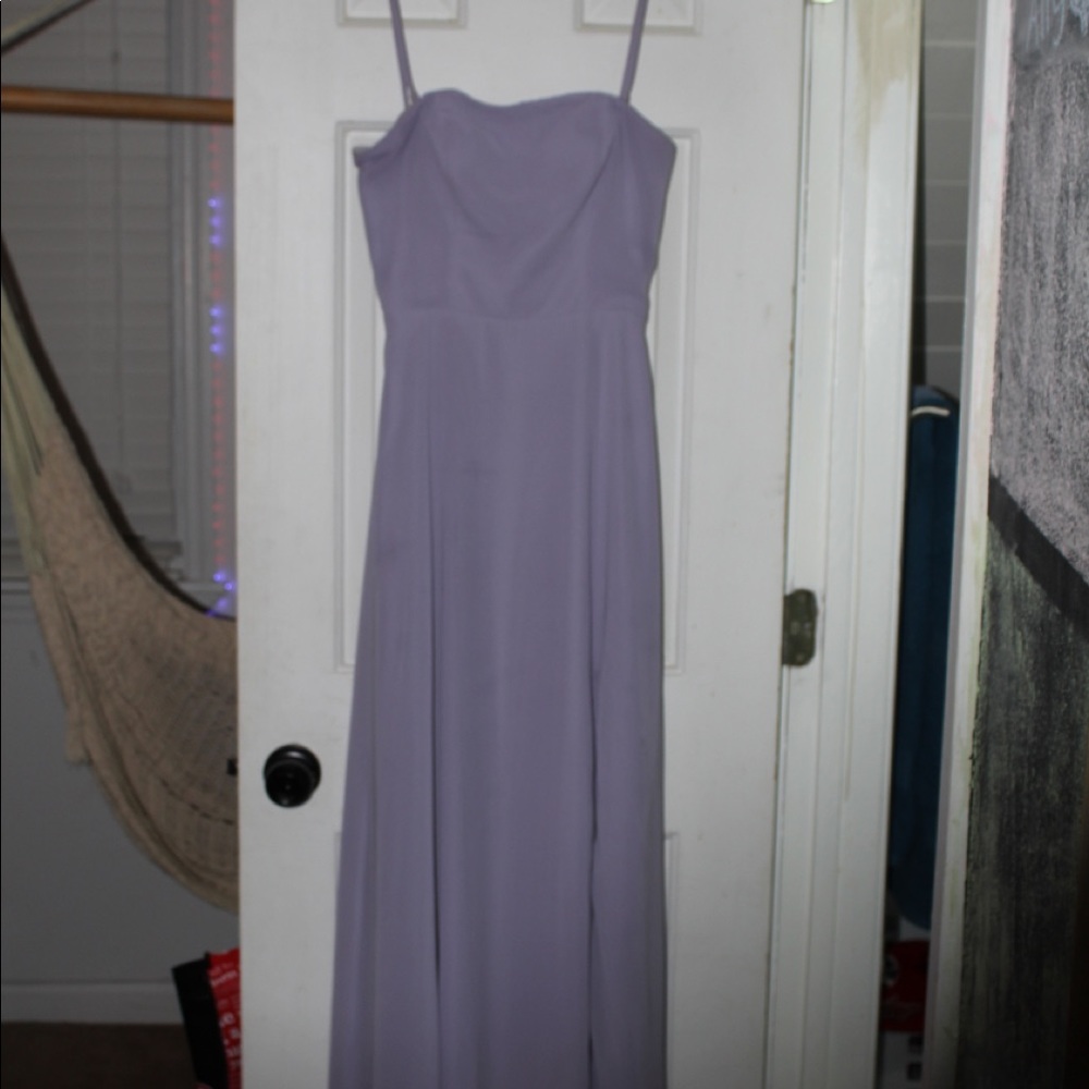 dear cleo lavendar prom/bridesmaid dress w removable straps